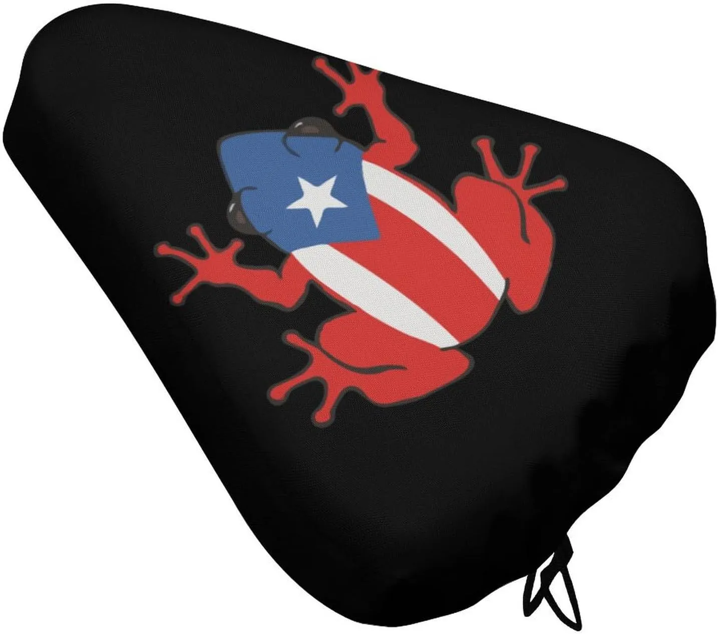 Puerto Rico Frog Funny Bike Seat Cover Waterproof Bicycle Seat Rain Cover Protective Cushion Saddle Cover