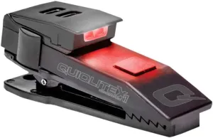 QuiqLiteX1 Tactical Red/White Hands-Free LED Pocket Light 5/75/150 Lumens, Stainless Steel & Nylon Pastic Housing (USB Rechargeable)