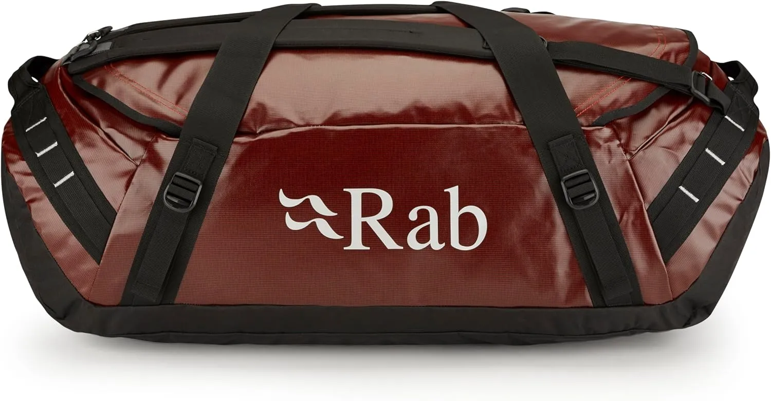 Rab Expedition Kitbag II - Durable Duffel Bag for Travel & Expedition Climbing - Red Clay - 80-Liter