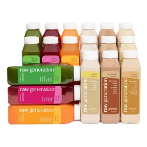 Raw Generation 3-Day Protein Cleanse – High Protein Juice Cleanse with Dairy and Soy-Free Protein Smoothies/Gets Results Quickly While Energizing Your Workouts/Jumpstart a Healthier Diet