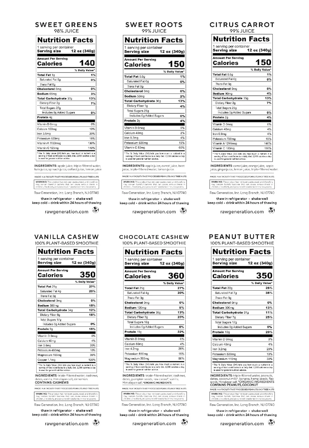 Raw Generation 3-Day Protein Cleanse – High Protein Juice Cleanse with Dairy and Soy-Free Protein Smoothies/Gets Results Quickly While Energizing Your Workouts/Jumpstart a Healthier Diet