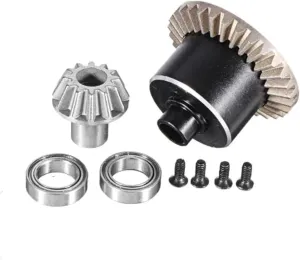 RC Spare Part Compatible with Wltoys 12427 12429 12428 12423 for Feiyue 1/12 RC Car Front Differential Upgrade Metal Parts for Differential Gear Case(Rear Differentail)