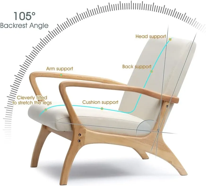 Reading Chair Lounge Chairs for Living Room Bedroom Armchair Easy Assembly Sofa Chairs Relaxing Chair Home Furniture (D 1code)