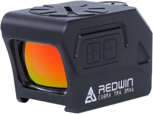 Red Win Cobra TRA 21x17 3MOA Enclosed Red Dot 50000hrs 2min ASO Motion Sense Reflex Red Dot Sight IP67 (RWD23  RMR Adaptor)
