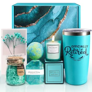 Retirement Gift for Woman, Relaxing Spa Gift Basket Set, Best Retirement Gift Ideas for Women, Happy Retirement Gifts for Coworker Teacher Nurse Mom Grandma Boss Retirees, Retired Friends