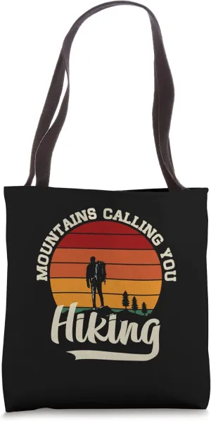 Retro Mountains Are Calling And I Must Go Tote Bag