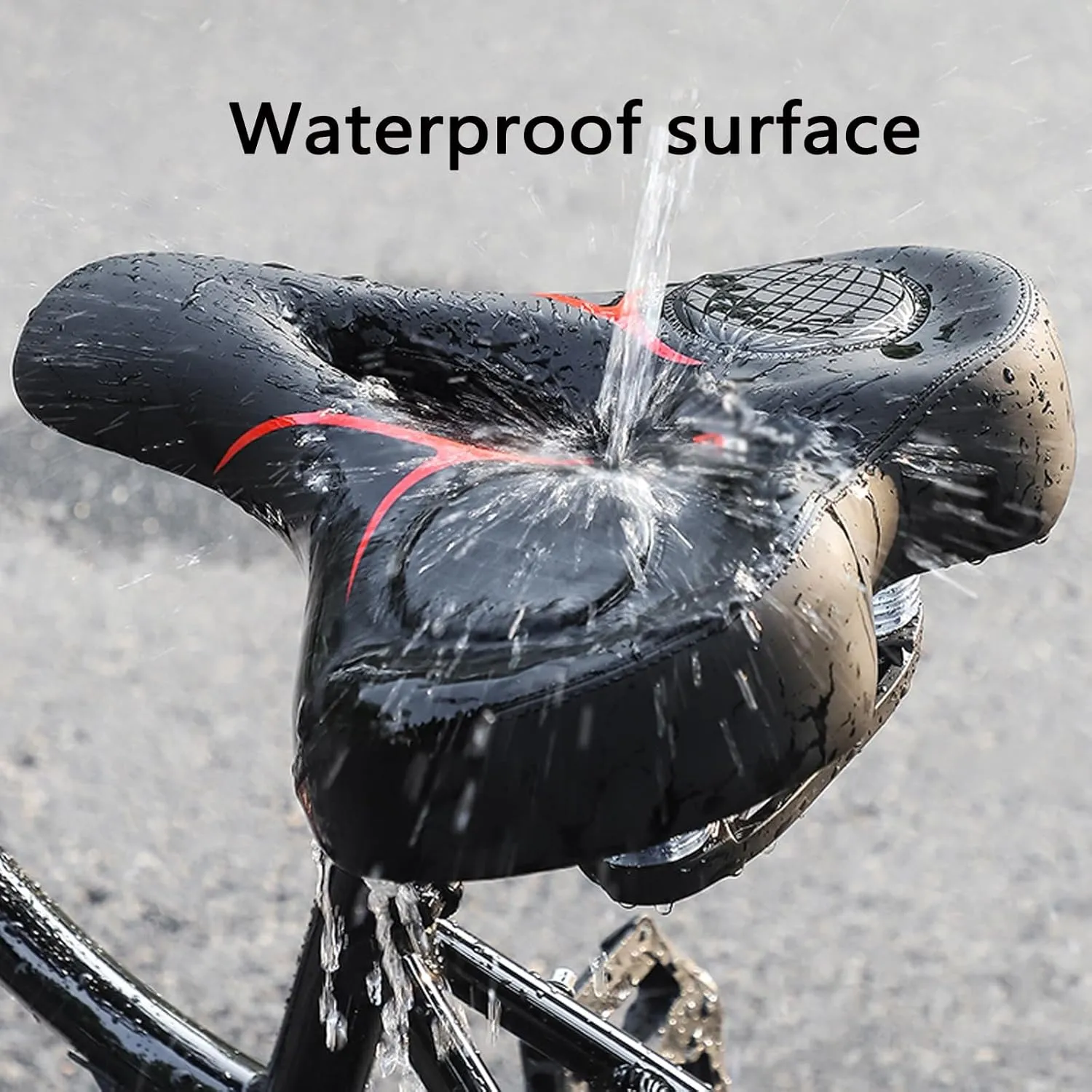 Road Bike Saddles、Ergonomic Bike Seat Soft, Comfortable, Breathable, Shock-Absorbing，Compatible Cushioned Seat for Men Women Bicycle Seat（Oversized）
