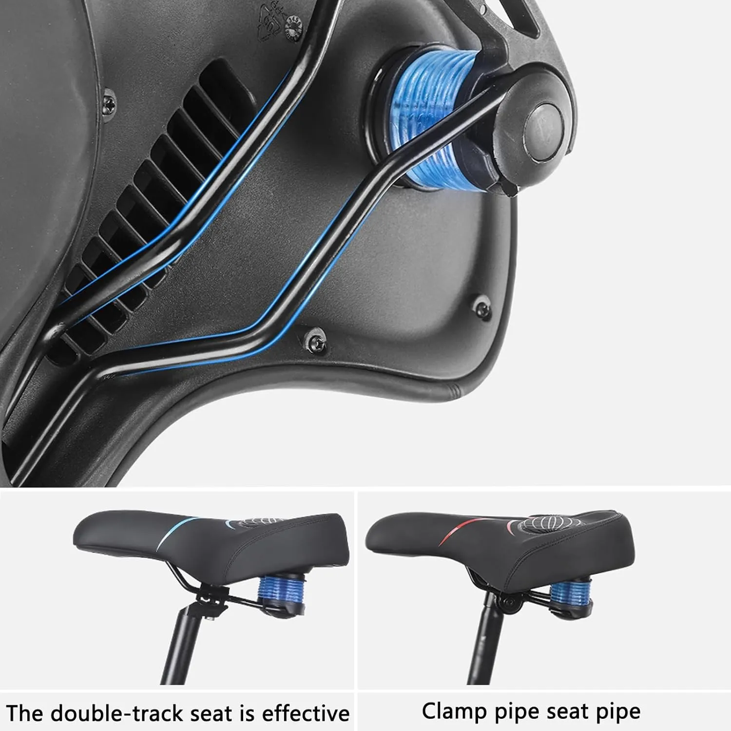 Road Bike Saddles、Ergonomic Bike Seat Soft, Comfortable, Breathable, Shock-Absorbing，Compatible Cushioned Seat for Men Women Bicycle Seat（Oversized）