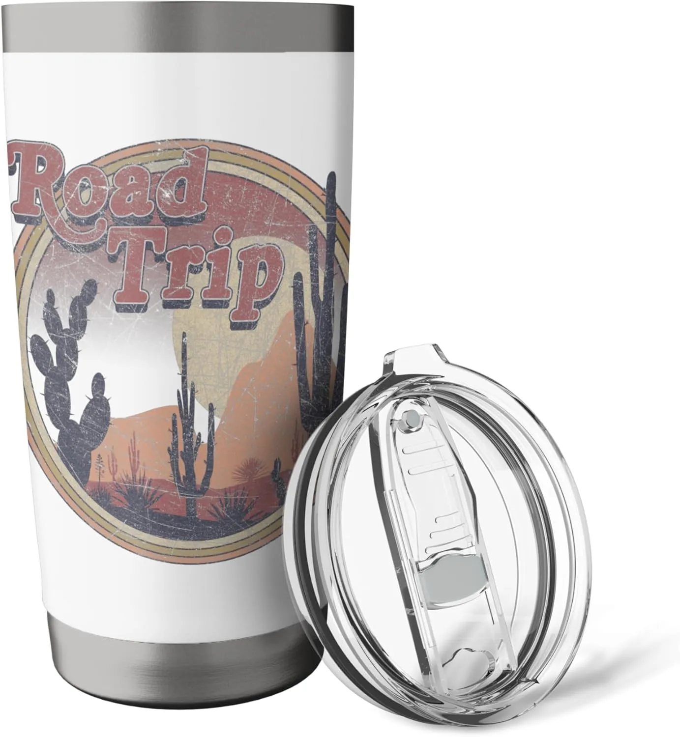 Road Trip Vintage Desert Box Up Stainless Steel Insulated Tumbler