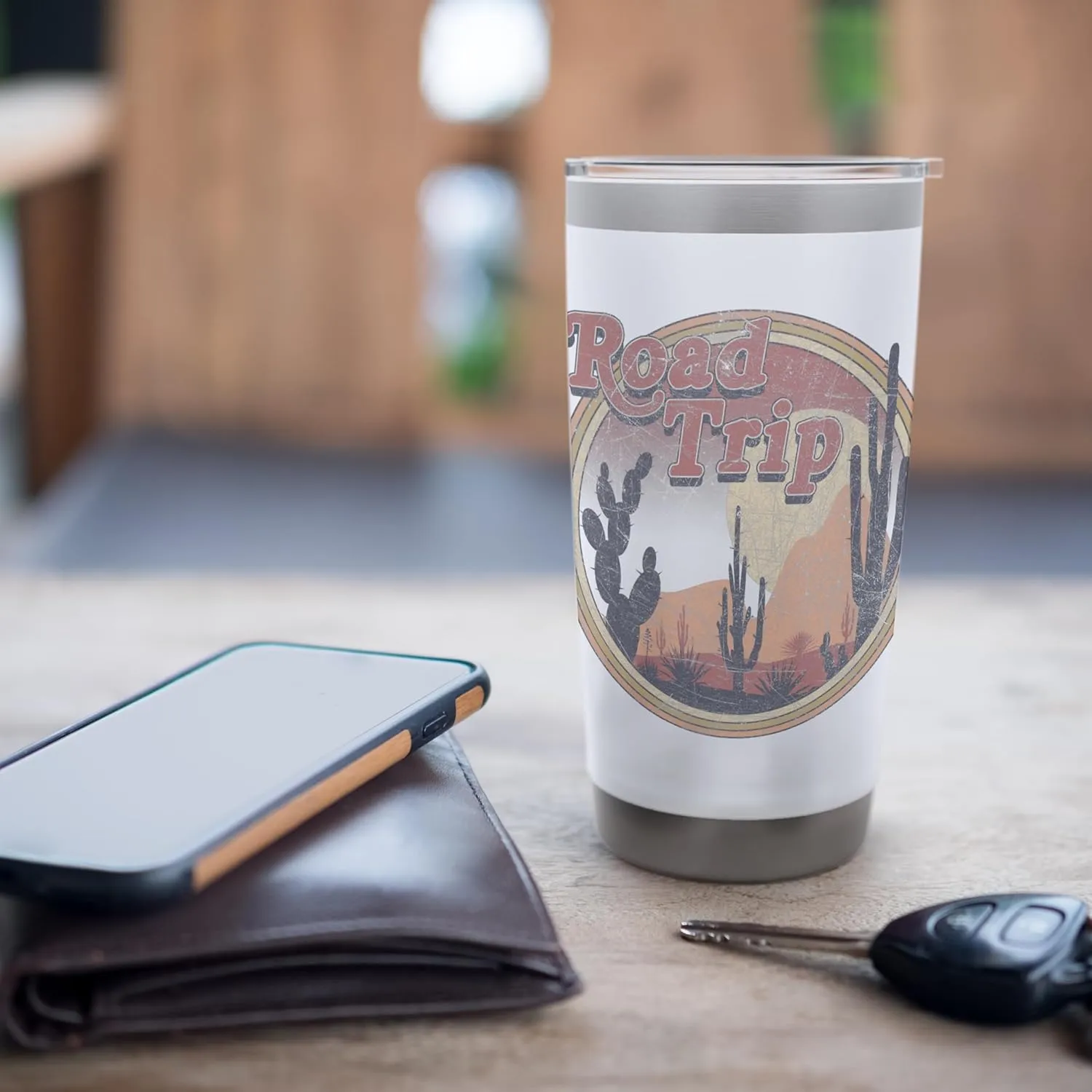 Road Trip Vintage Desert Box Up Stainless Steel Insulated Tumbler