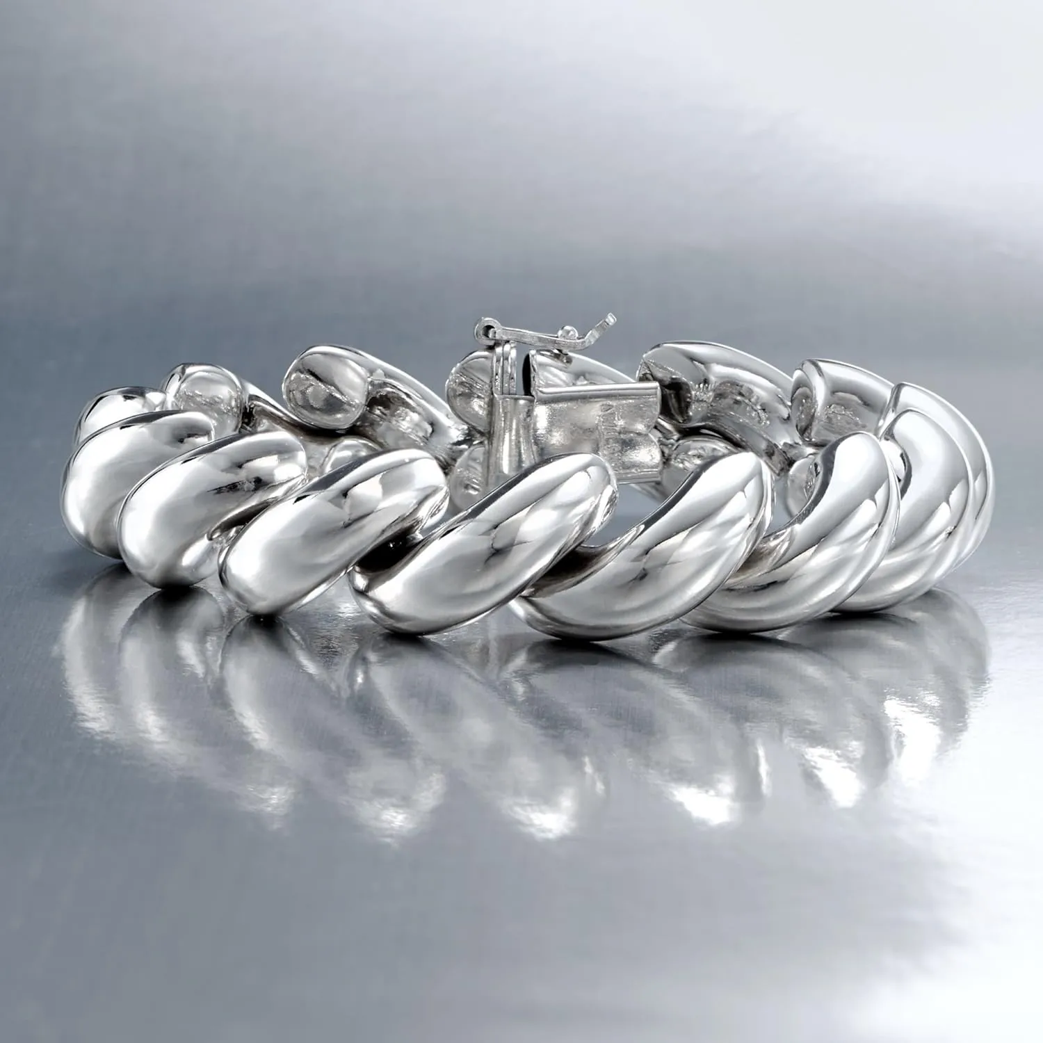 Ross-Simons Italian Sterling Silver Large San Marco Bracelet