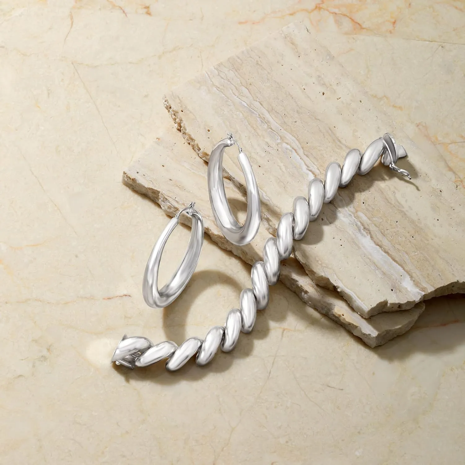 Ross-Simons Italian Sterling Silver Large San Marco Bracelet