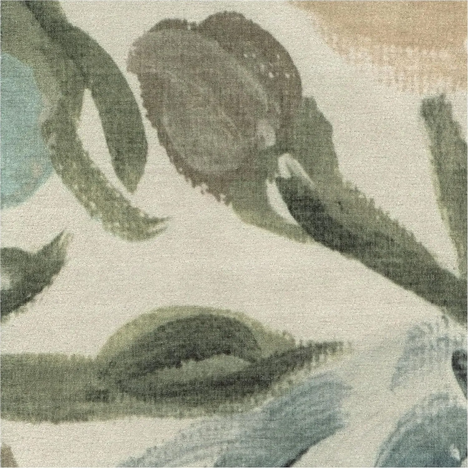 Ruggable Washable 2x10 Runner Rug, Camellia Jade, Premium Rugs for Hallway, Kitchen, Entryway, Living Room, Bedroom, Office with Gripper Non Slip Pad