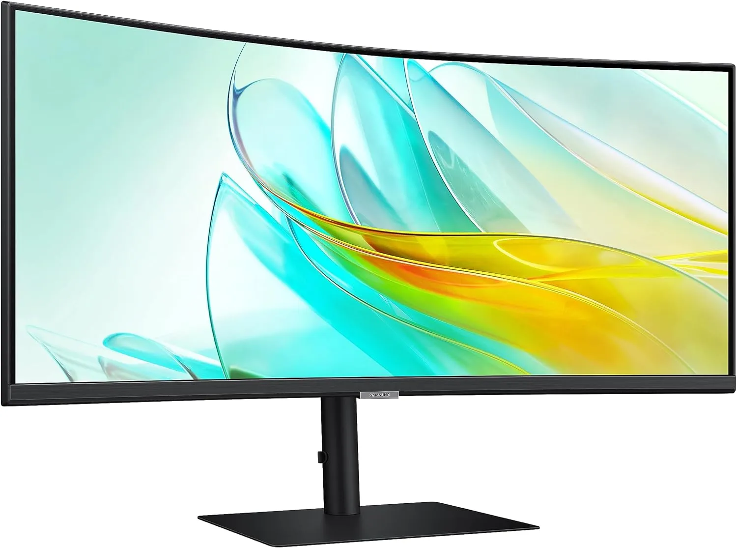 SAMSUNG 34” ViewFinity S65UA Series Ultrawide QHD Curved Monitor, HDR10, 100Hz, 350 nit, USB- C, Adjustable Stand, Intelligent Eye Care, LS34C650UANXGO, Black