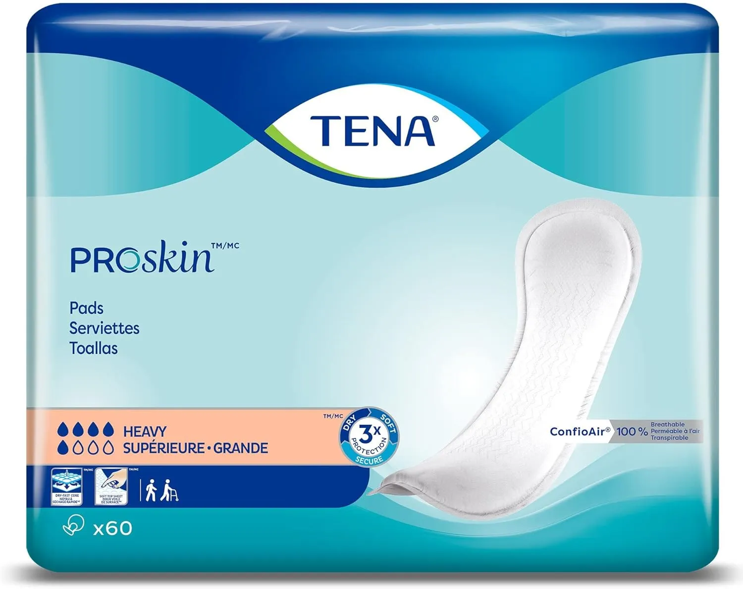 SCA Tena Light Pad Heavy - Case of 180 - Model 41509