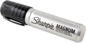 Sharpie 44001BX Magnum Permanent Marker, Black, 12/Box