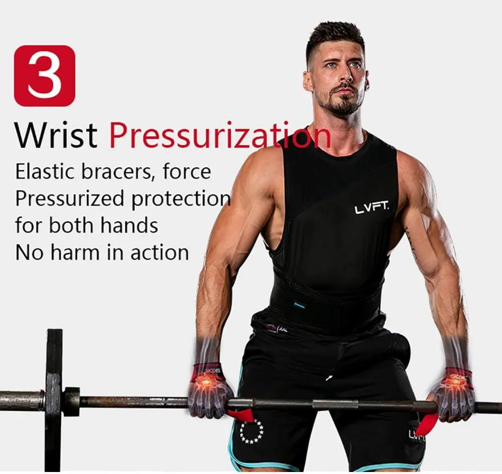 SKDK Cotton Hard Pull Wrist Lifting Straps Grips Band-Deadlift Straps with Neoprene Cushioned Wrist Padded and Anti-Skid Silicone - for Weightlifting, Bodybuilding, Xfit, Strength Training