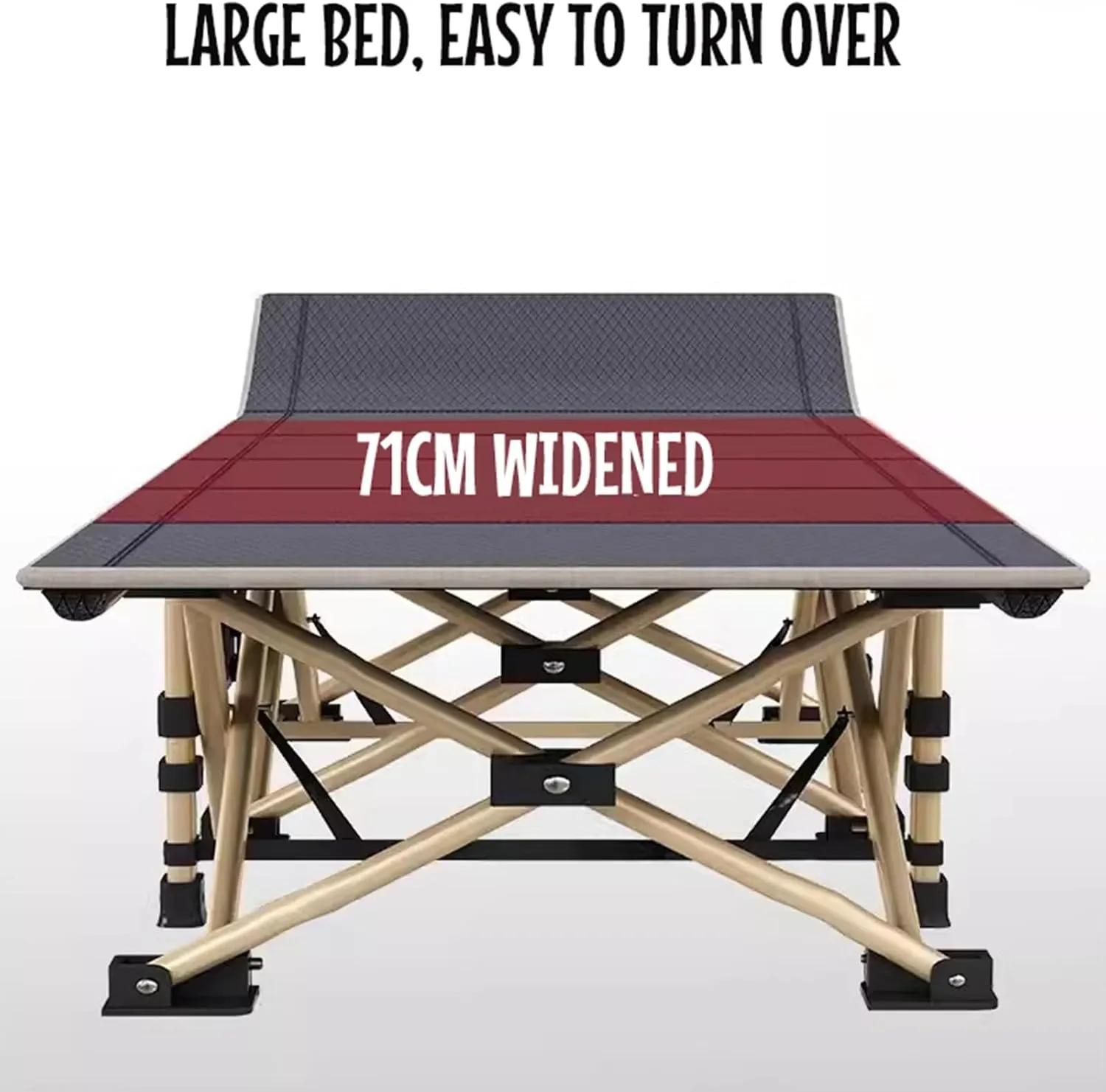 Sleeping Cots for Adults, Lounge Chair Folding Outdoor Chaise, Portable Folding Camping Cot, Outdoor Reclining Chair, Use for Outdoor Travel Camp Beach Patio