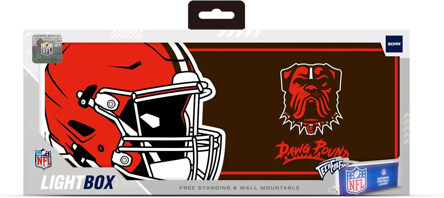 SOAR NFL LED Ambience Light Box: Elevate Your Space with Officially Licensed Wall Décor