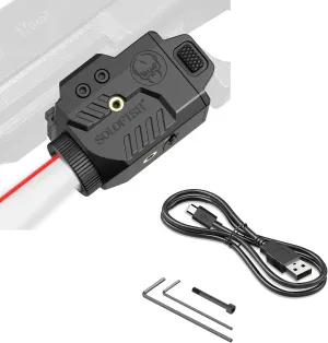 SOLOFISH 800 Lumens Light and Red Beam Combo, Bundle with USB-C Cable