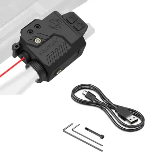 SOLOFISH 800 Lumens Light and Red Beam Combo, Bundle with USB-C Cable