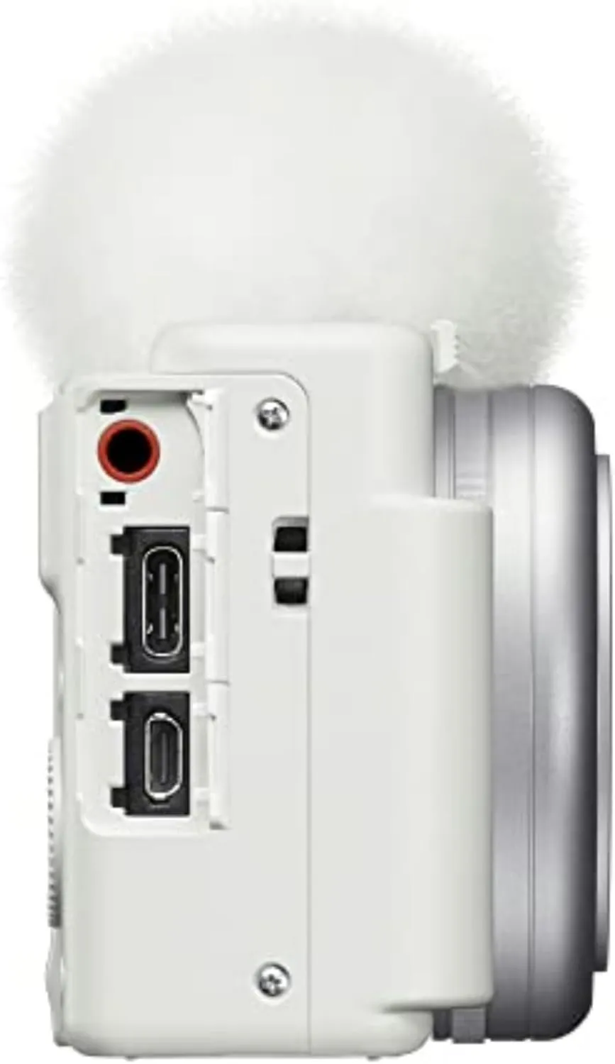 Sony ZV-1F Vlog Camera for Content Creators and Vloggers White