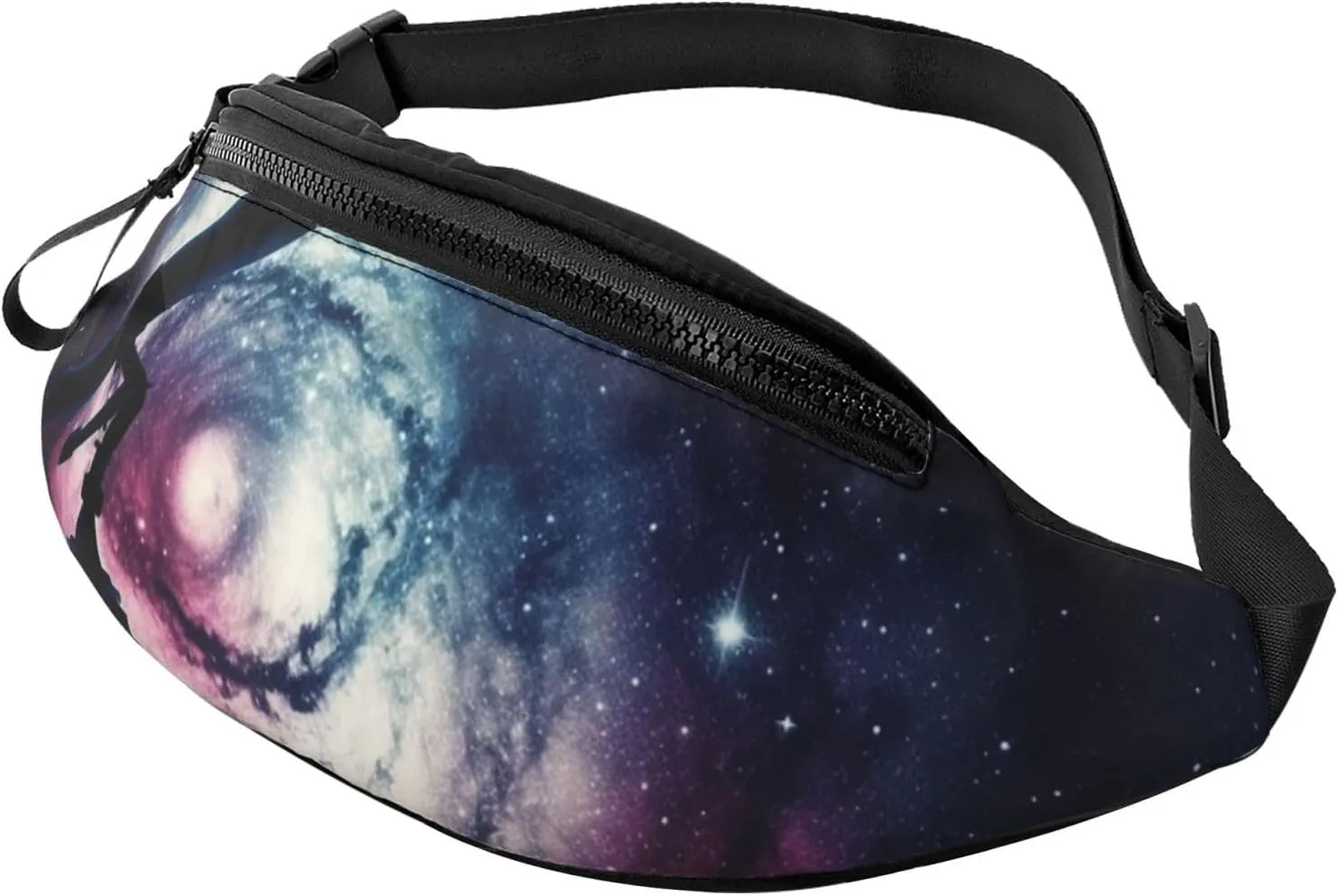 Space Galaxy with Telescope Fanny Pack for Man Women Waist Bag Adjustable Belt Casual Chest Bag Bum Bags for Travel Sports Running Hiking Waist Packs