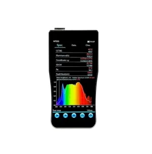 Spectrophotometer, HP350 380-780nm Spectral Illuminance Meter Healthy Lighting Color Temperature Analysis Tester Spectrometer Visible Light