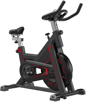 Spinning Bike Fully Wrapped Flywheel with High Safety Indoor Cycling Silent Exercise Bike Fitness Equipment with Tablet Computer Stand Exercise Machin