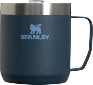 Stanley Stay-Hot Camp Mug 12 oz & 24 oz | Press Fit Drink Through Lid | Cup for Coffee, Tea and Drinks | Insulated Stainless Steel Coffee Mug | BPA-Free