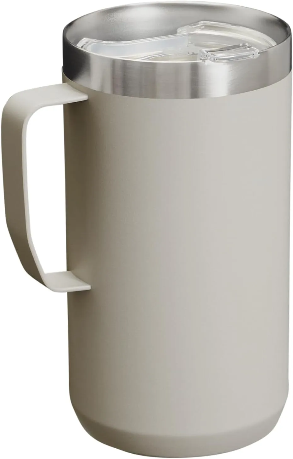 Stanley Stay-Hot Camp Mug 24 oz | Press Fit Drink Through Lid | Cup for Coffee, Tea and Drinks | Insulated Stainless Steel Coffee Mug | BPA-Free | Ash 2.0