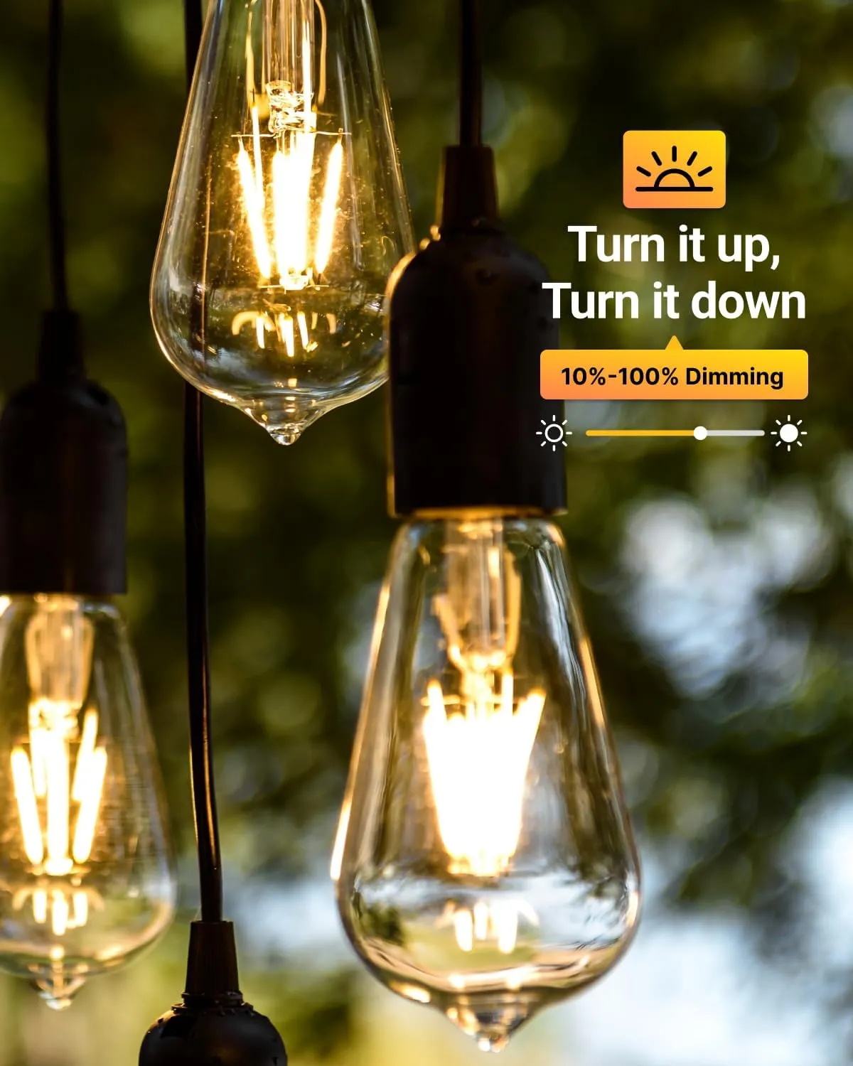 Sunco 4 Pack Dusk to Dawn Light Bulbs LED Edison 5000K Daylight, CRI90 7W Equivalent 60W, Vintage Style ST64 Extra Bright Automatic Bulb, 800 Lumens, E26 Base, Light Sensing Outdoor UL.