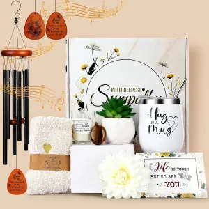 Sympathy Gift Baskets for Loss of Loved One Bereavement Condolences Gifts Basket Sorry for Your Loss Grief Package for Grieving Women Husband Friend