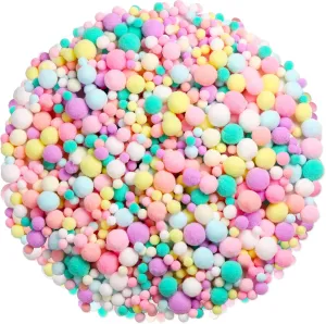 Tegeme 1200 Pcs Pom Poms Balls for Winter Spring Crafts Home Office School Garlands Decor(Multicolor)