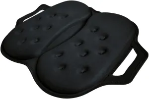 Tektrum Portable Foldable Cool Gel Orthopedic Seat Cushion with Handle for Travel, Airplane, Car, Home, Office, Chairs, - Relief for Tailbone, Sciatica, Back Pain, Prostate, Postnatal (TD-GS1205-BLK)