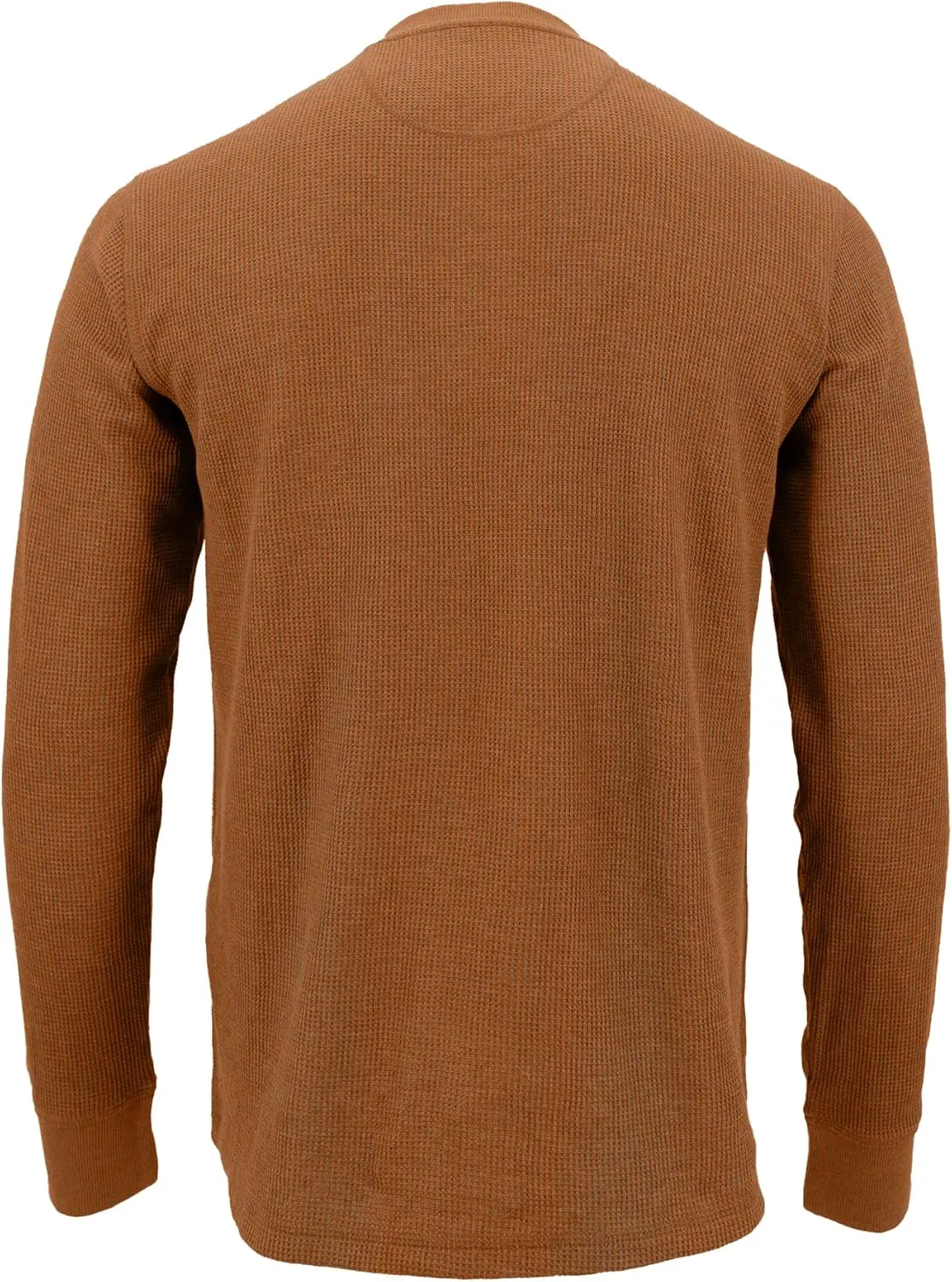 The American Outdoorsman Long-Sleeve Crew Neck Thermal Waffle Knit Shirt for Men