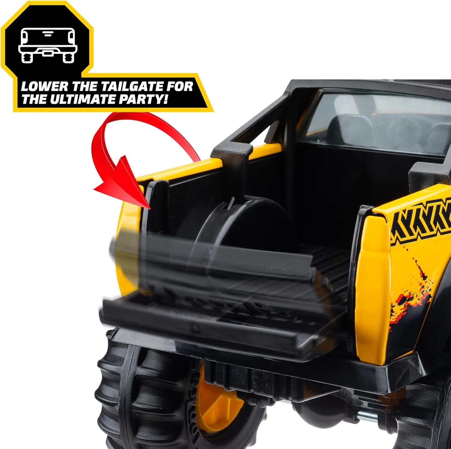 Tonka Steel Classics 4x4 Pickup Truck - Made with Steel & Sturdy Plastic, Yellow Toy Construction Truck, Boys and Girls, Kids, Toddlers, Ages 3 