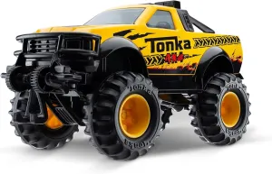 Tonka Steel Classics 4x4 Pickup Truck - Made with Steel & Sturdy Plastic, Yellow Toy Construction Truck, Boys and Girls, Kids, Toddlers, Ages 3 