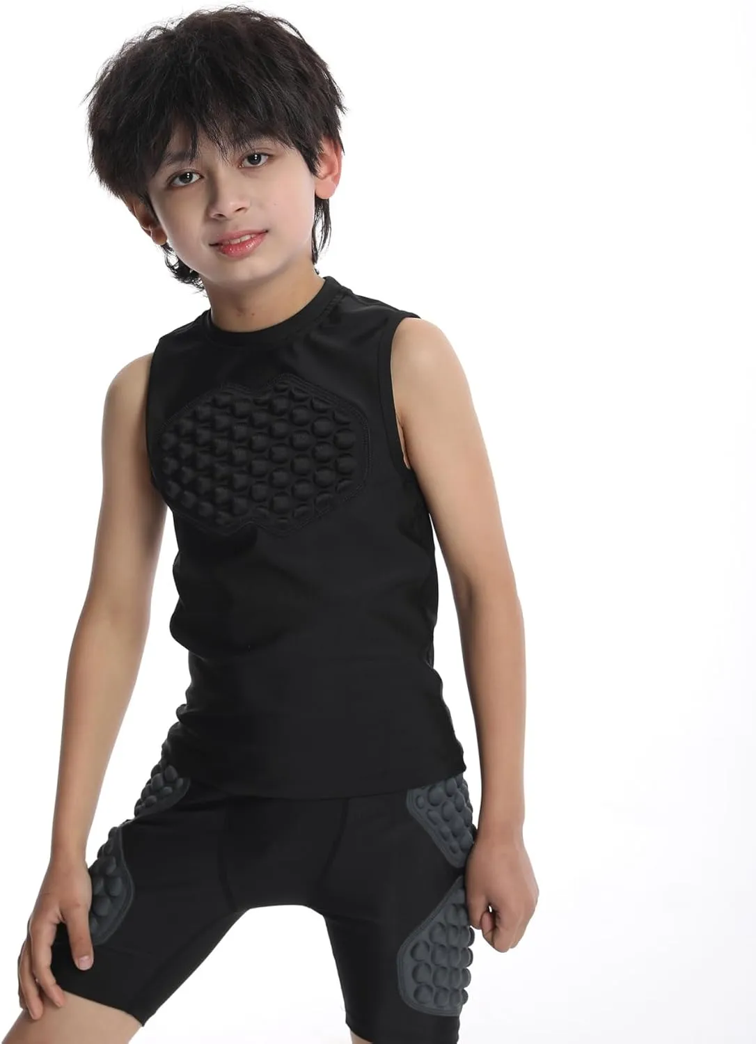 Topeter Baseball Chest Protector Shirt for Youth Kids, Heart Guard Sternum Protection Tank Tops for Goalies Catchers