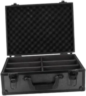 Trading Card Storage Box Case Holder, Lockable Game Card Organizer, Carrying Case Lined with Sponge for Standard Cards