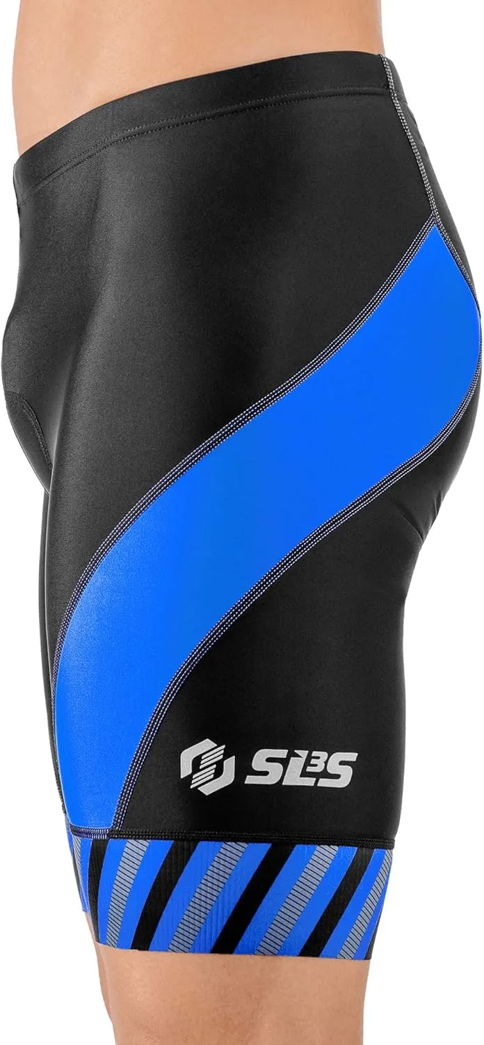 Triathlon Shorts Mens - Padded Tri Shorts Mens – Swim, Bike, Run – Duathlon or Triathlon with Pocket