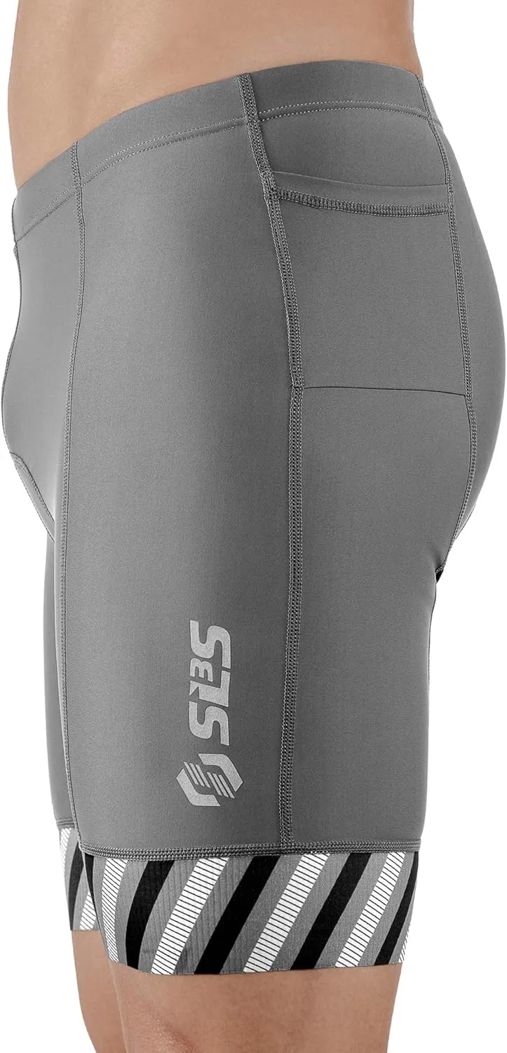 Triathlon Shorts Mens – Tri Shorts Mens – 2 Pockets FRT – Designed by Athletes for Racing