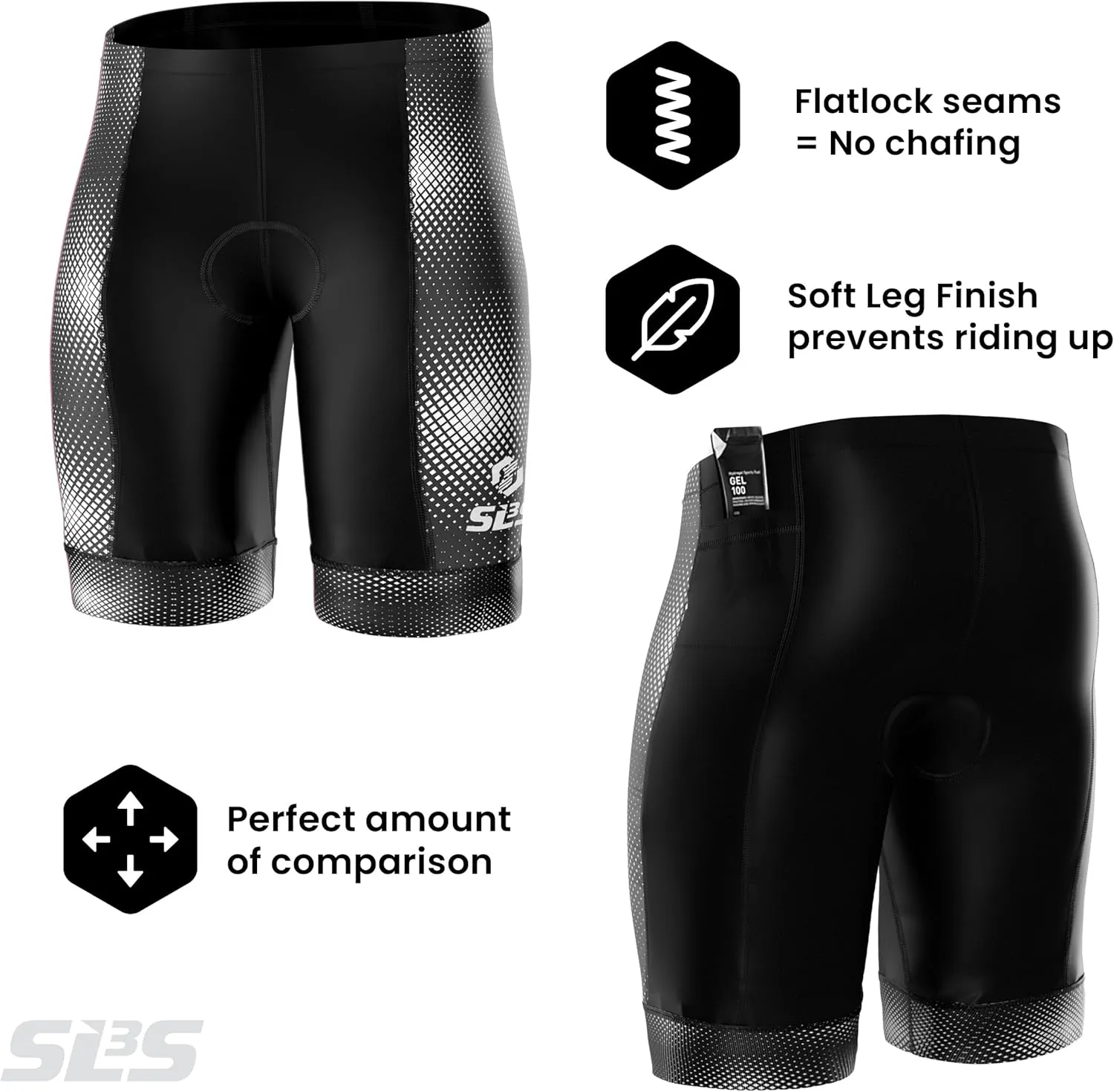 Triathlon Shorts Mens – Tri Shorts Mens – 2 Pockets FRT – Designed by Athletes for Racing