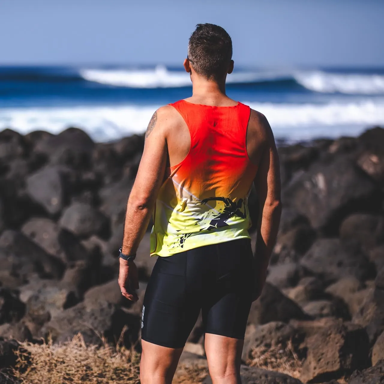 Triathlon Shorts Mens – Tri Shorts Mens – 2 Pockets FRT – Designed by Athletes for Racing