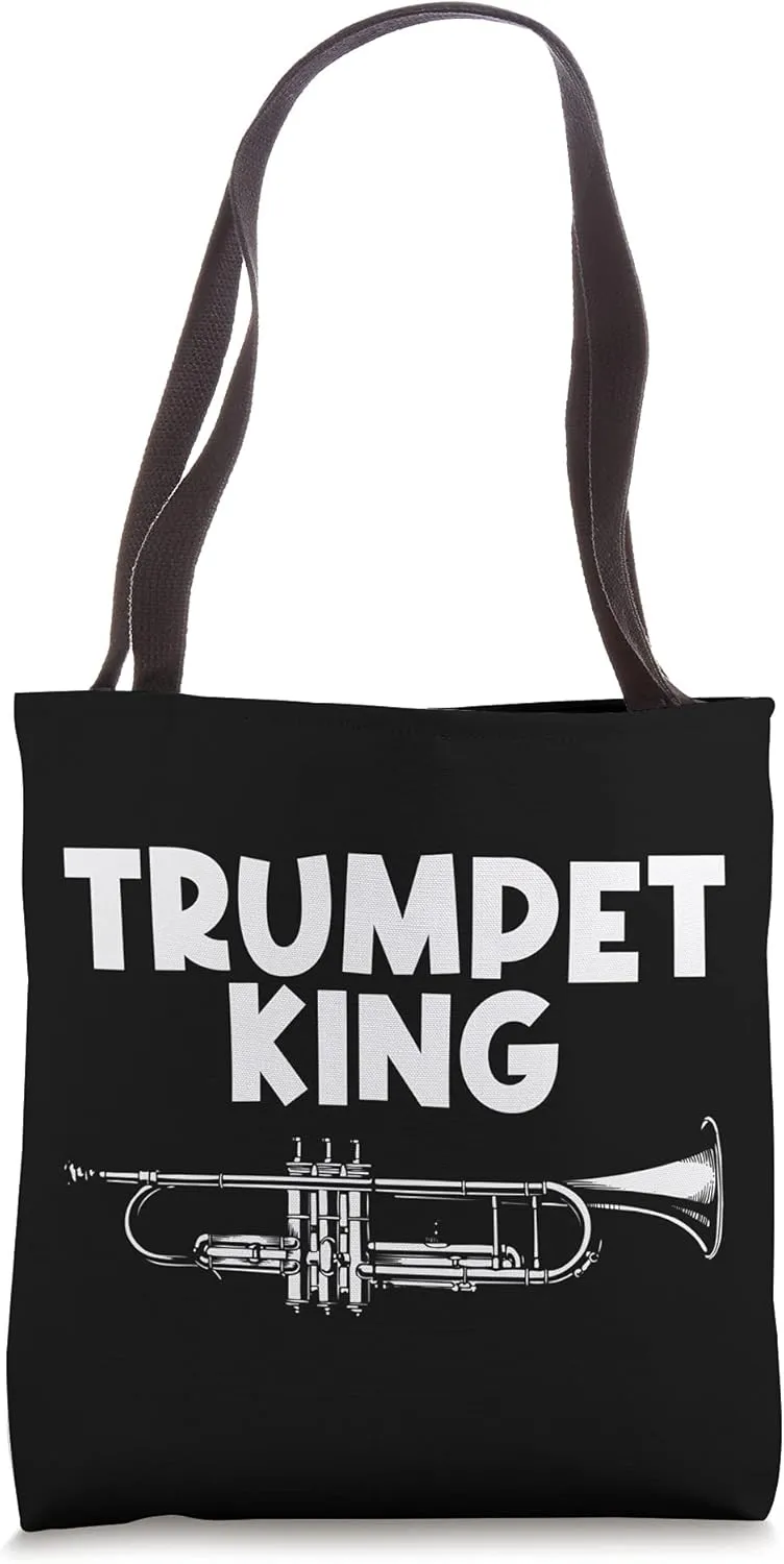Trumpet Gift For Men Grandpa Brass Band Trumpet Player Tote Bag