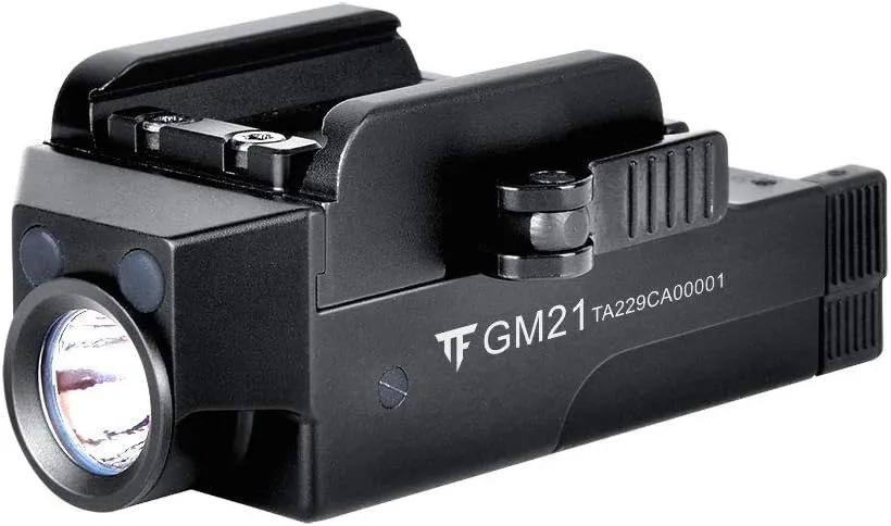 TrustFire GM21 Pistol Light 510 Lumens Gl ock Weapon Rail Mounted Flashlight Bright Gun-Light USB Rechargeable Quick Release Compact