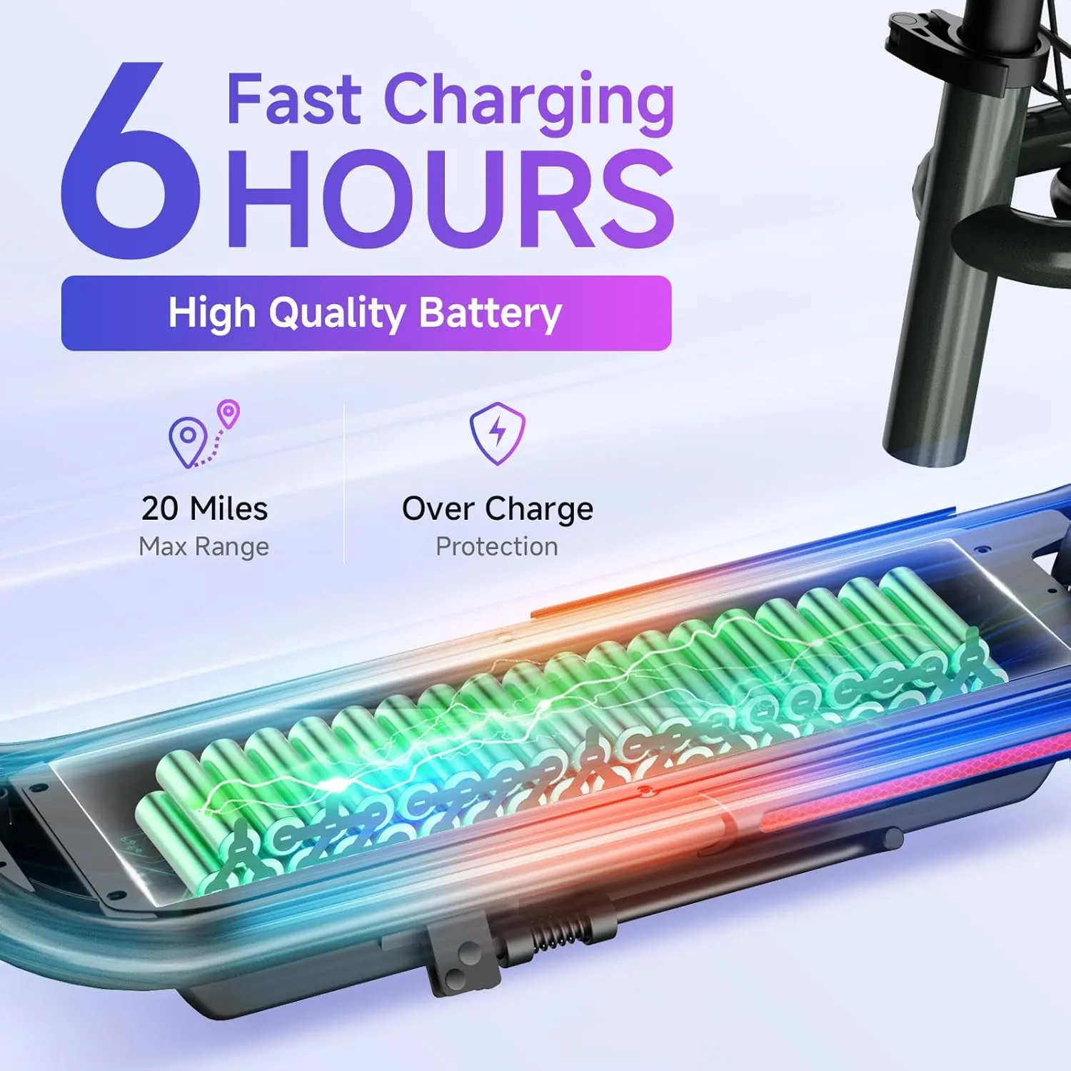 TST Electric Scooter with Seat for Adult, 20 Miles Range&19 Mph Power by 650W Peak Motor, 12" Pneumatic Tire&Height Adjustable Seat, Foldable Commuter Scooter with Hook&Carry Basket