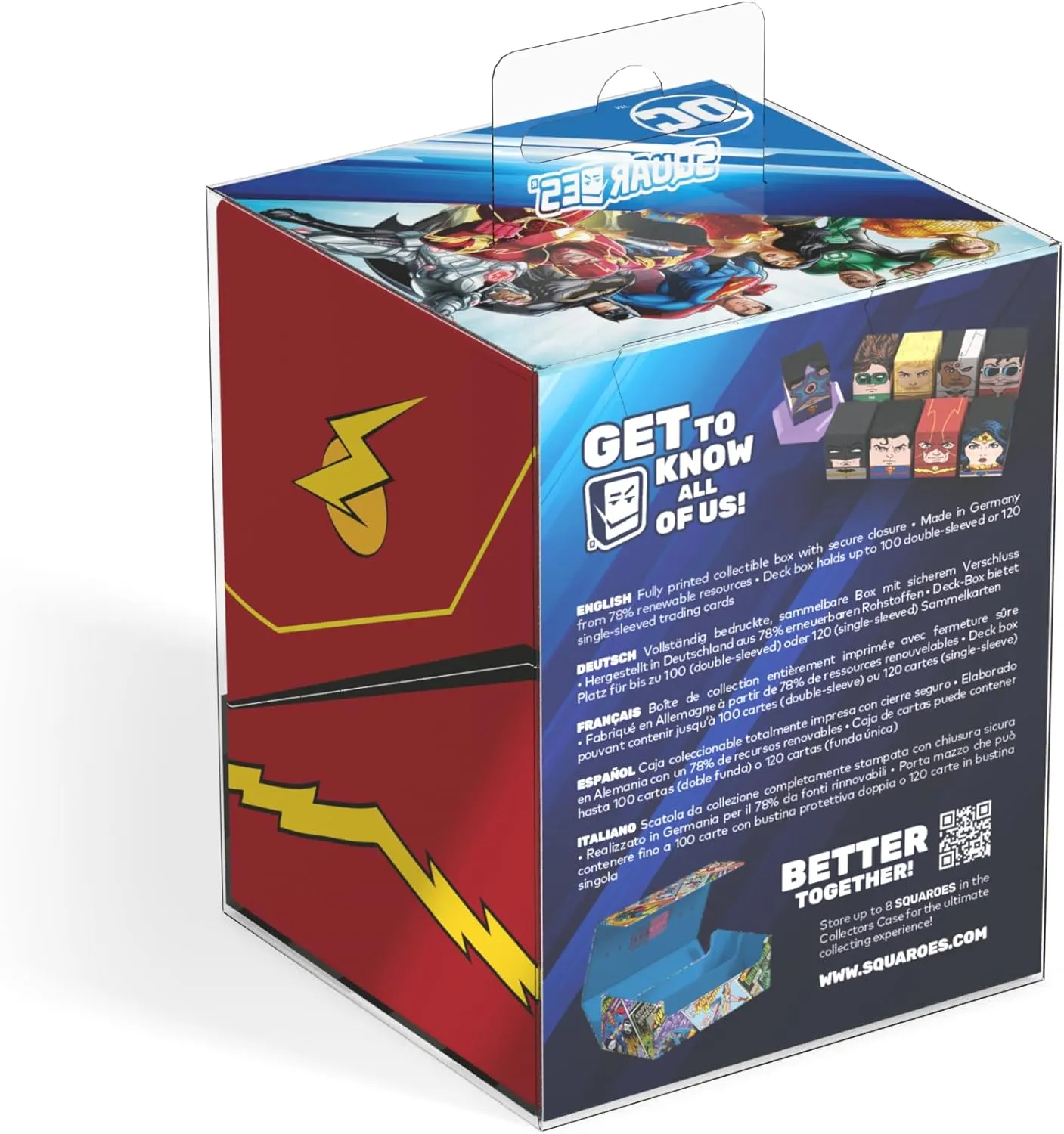 Ultimate Guard - Squaroes - Boulder 100  - DC Justice League Wave 1 - JL004 - The Flash