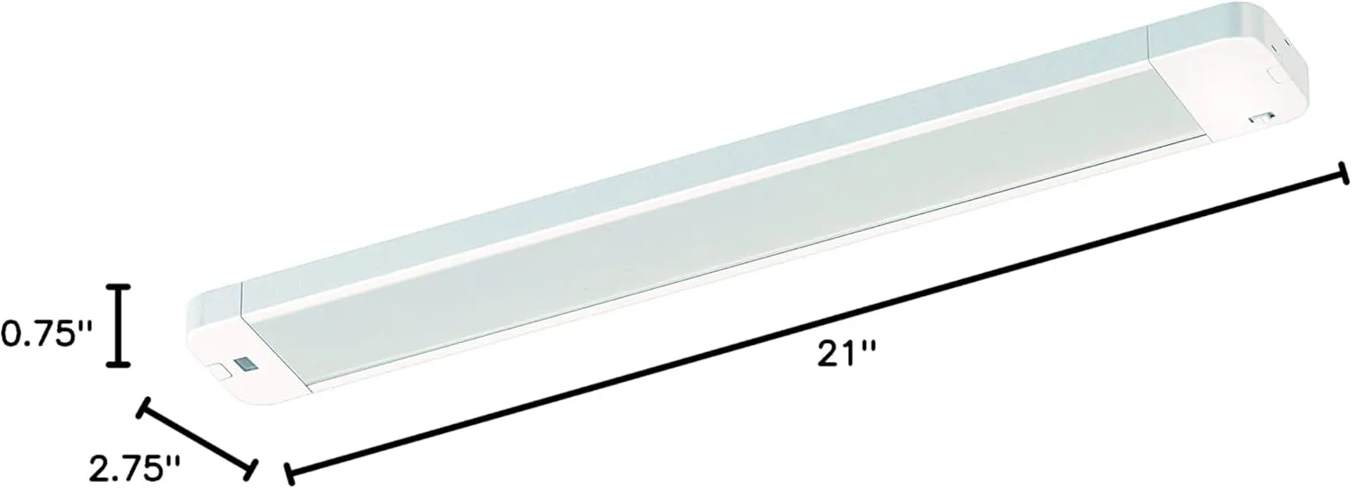 VAXCEL Instalux 21-in Linkable LED White Motion Under Cabinet Strip Light