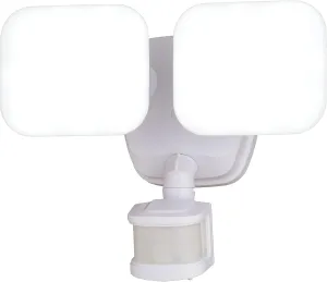 VAXCEL Theta 2 Light LED Outdoor Motion Sensor Adjustable Security Flood Light White